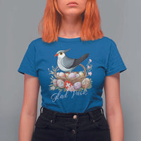 Funny Swedish Easter Day T Shirt For Women Glad Pask Easter Eggs Cuckoo Bird