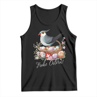 Funny Swedish Easter Day Tank Top Glad Pask Easter Eggs Cuckoo Bird