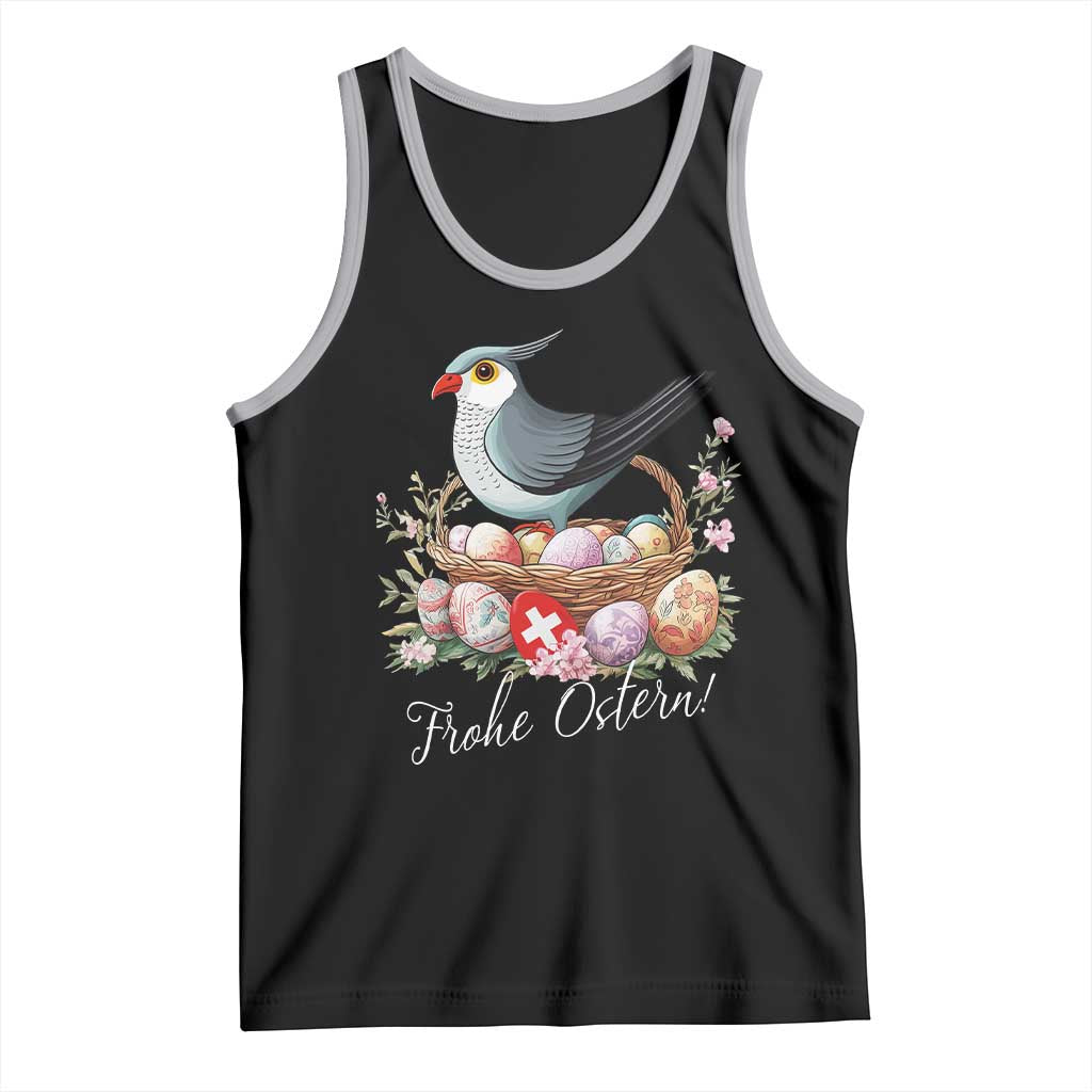 Funny Swedish Easter Day Tank Top Glad Pask Easter Eggs Cuckoo Bird