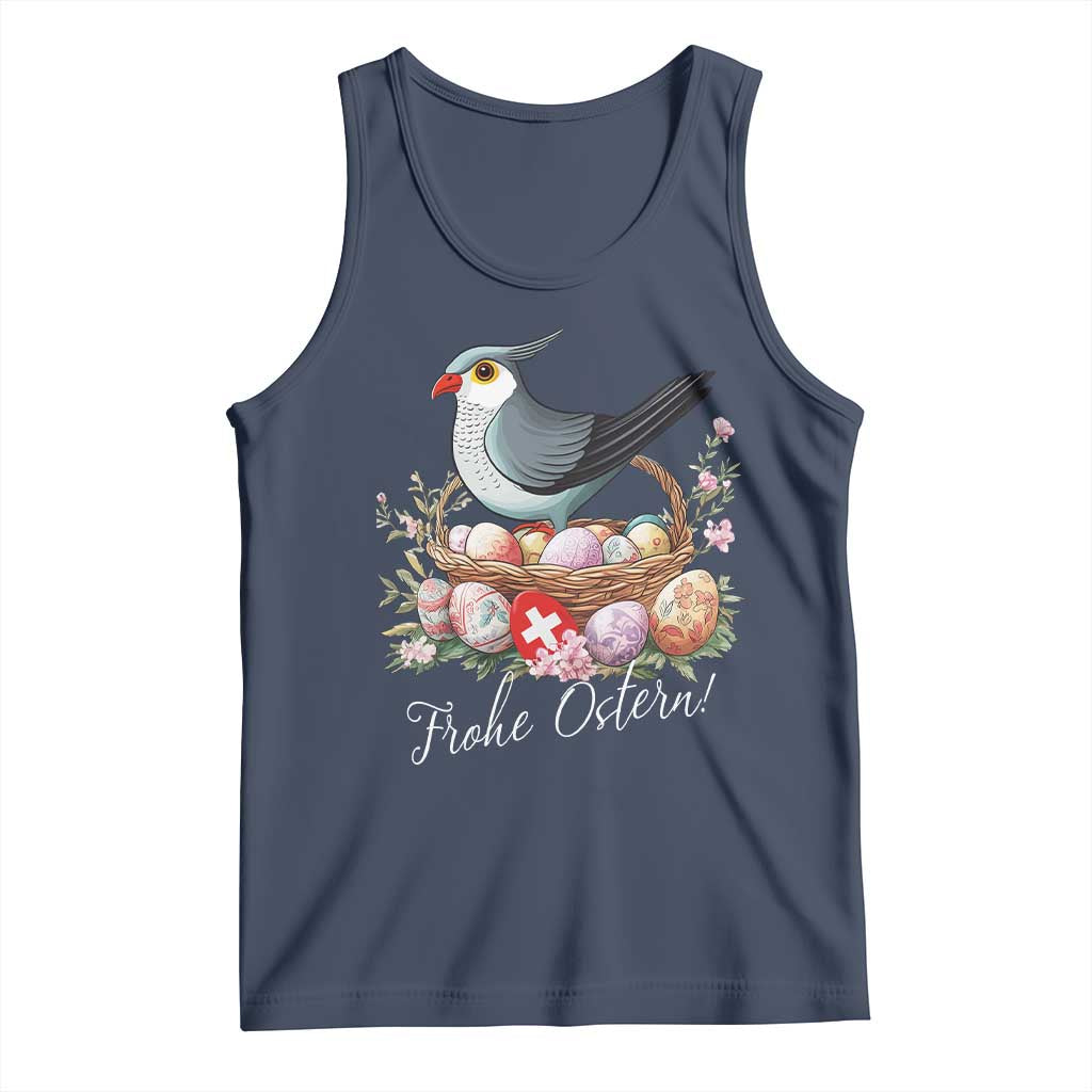 Funny Swedish Easter Day Tank Top Glad Pask Easter Eggs Cuckoo Bird
