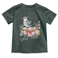 Funny Swedish Easter Day Toddler T Shirt Glad Pask Easter Eggs Cuckoo Bird