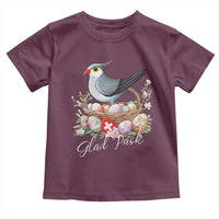 Funny Swedish Easter Day Toddler T Shirt Glad Pask Easter Eggs Cuckoo Bird