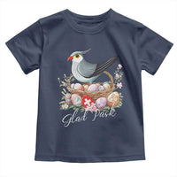 Funny Swedish Easter Day Toddler T Shirt Glad Pask Easter Eggs Cuckoo Bird