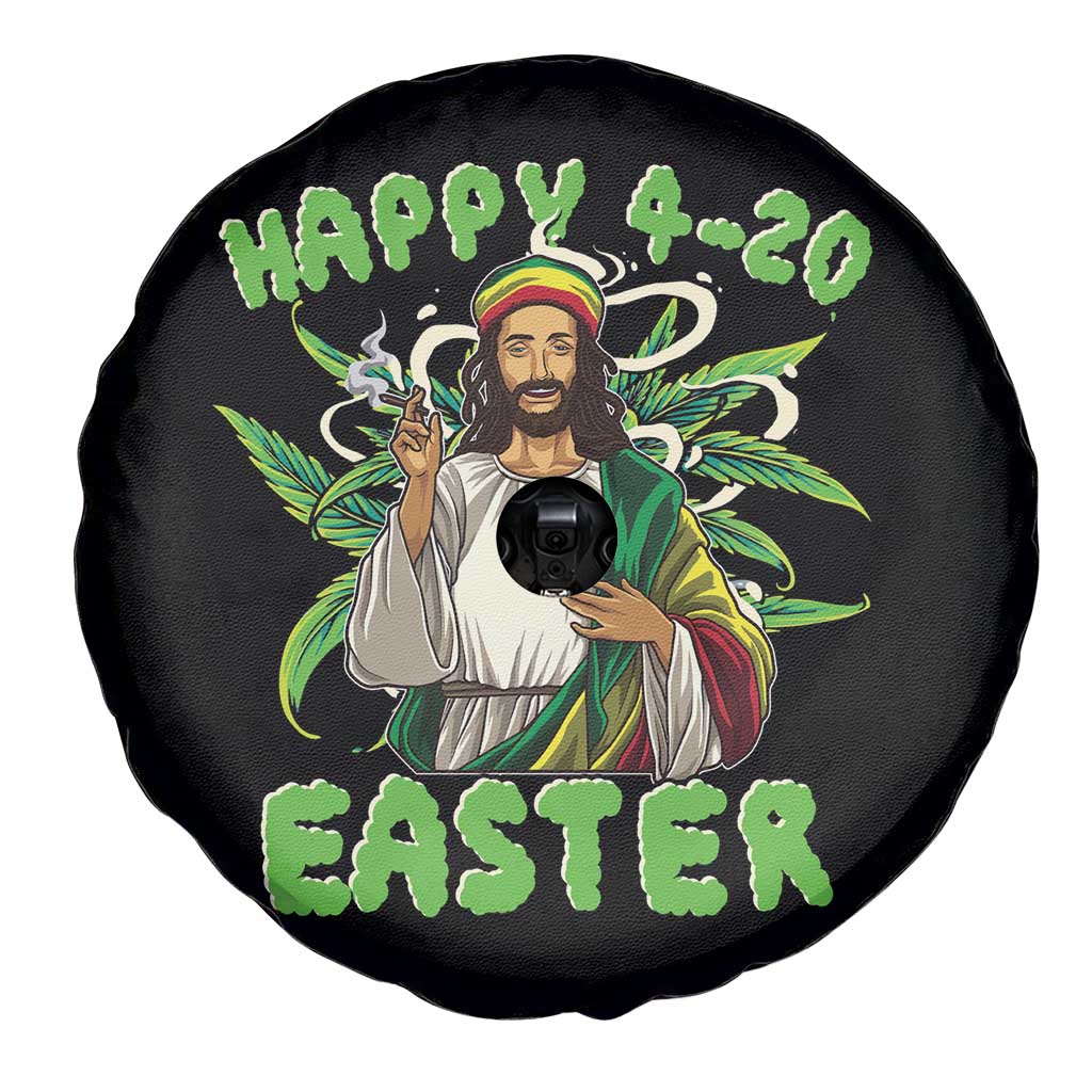 Funny Easter Day Christian Weed Spare Tire Cover Happy 420 Easter Jesus Smokes Stoner