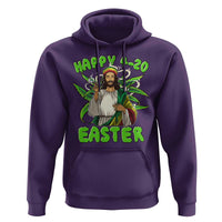Funny Easter Day Christian Weed Hoodie Happy 420 Easter Jesus Smokes Stoner