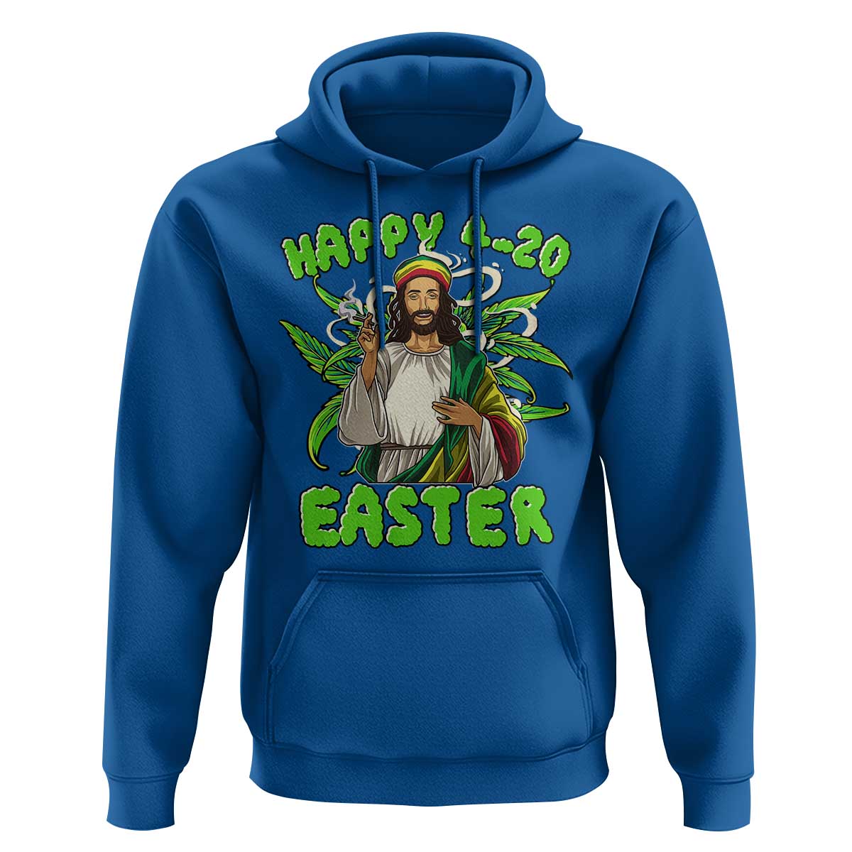 Funny Easter Day Christian Weed Hoodie Happy 420 Easter Jesus Smokes Stoner