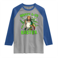 Funny Easter Day Christian Weed Raglan Shirt Happy 420 Easter Jesus Smokes Stoner
