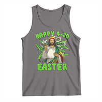 Funny Easter Day Christian Weed Tank Top Happy 420 Easter Jesus Smokes Stoner