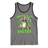Funny Easter Day Christian Weed Tank Top Happy 420 Easter Jesus Smokes Stoner
