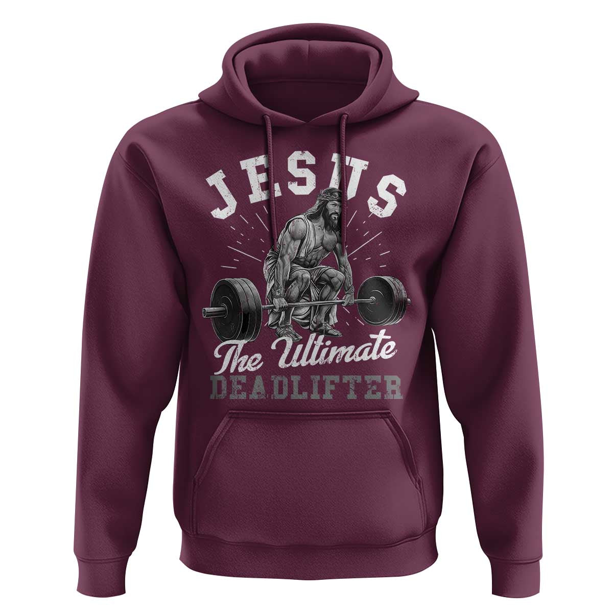 Funny Jesus The Ultimate Deadlifter Hoodie Christian Workout Gym