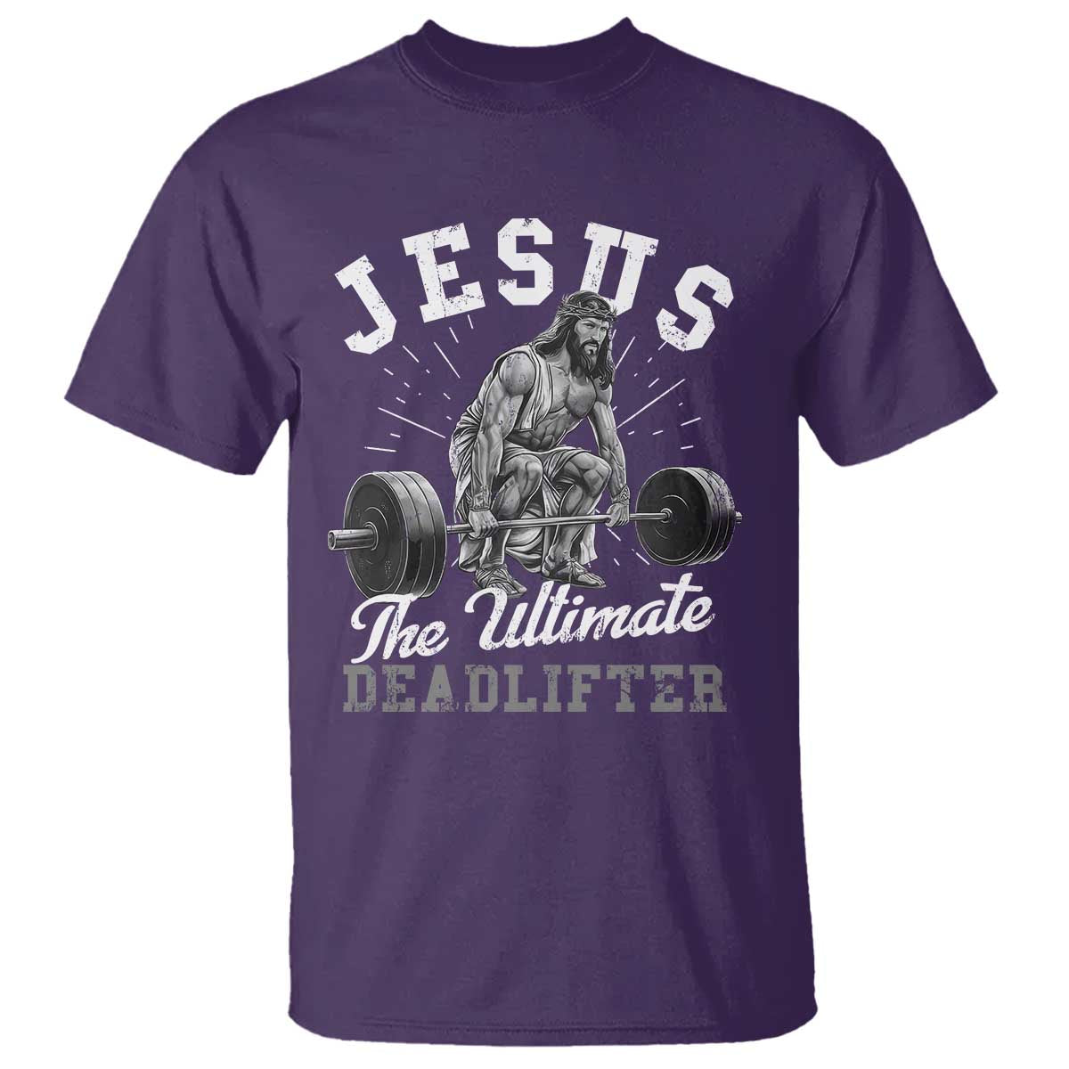 Funny Jesus The Ultimate Deadlifter T Shirt Christian Workout Gym