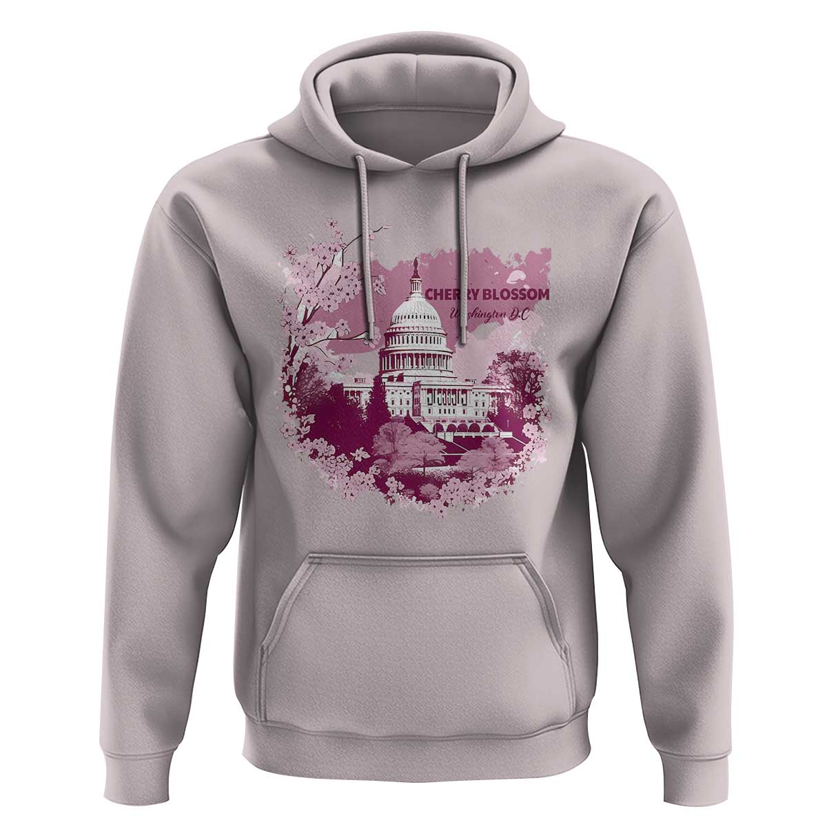 Washington DC Cherry Blossoms Hoodie Capitol Building Sakura