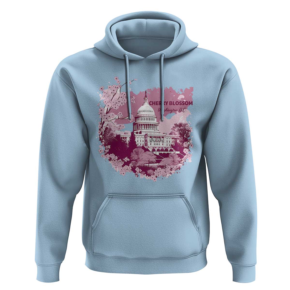 Washington DC Cherry Blossoms Hoodie Capitol Building Sakura