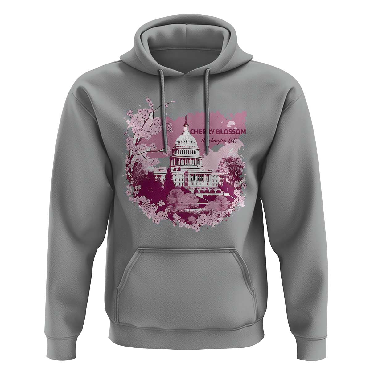 Washington DC Cherry Blossoms Hoodie Capitol Building Sakura