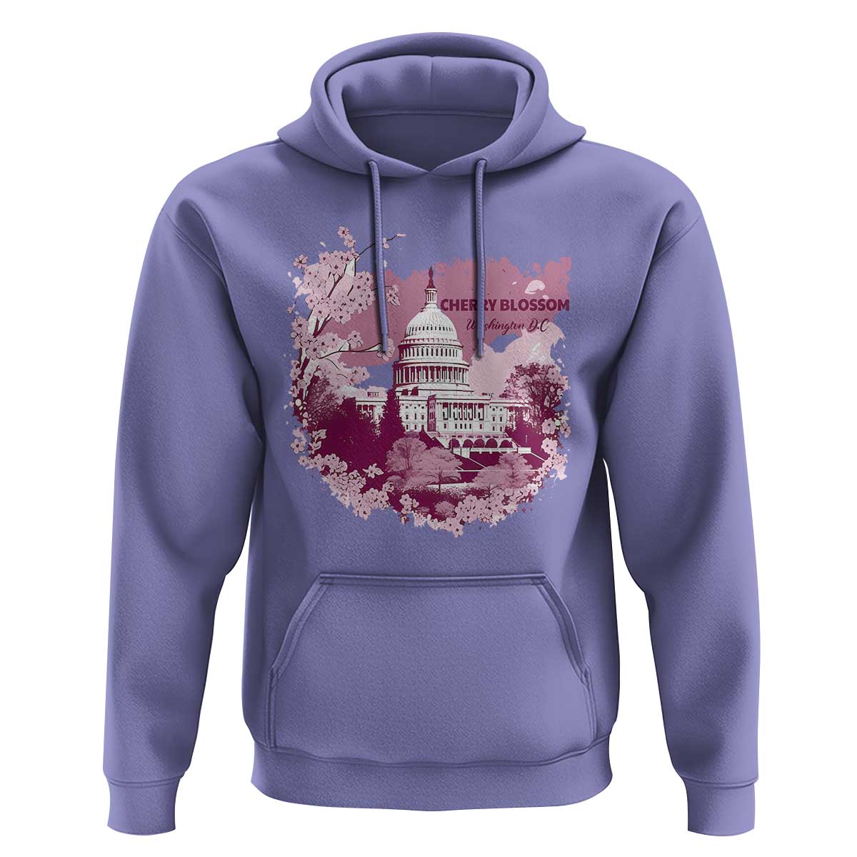 Washington DC Cherry Blossoms Hoodie Capitol Building Sakura