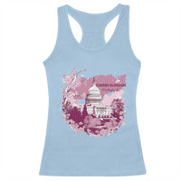 Washington DC Cherry Blossoms Racerback Tank Top Capitol Building Sakura