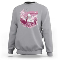 Washington DC Cherry Blossoms Sweatshirt Capitol Building Sakura