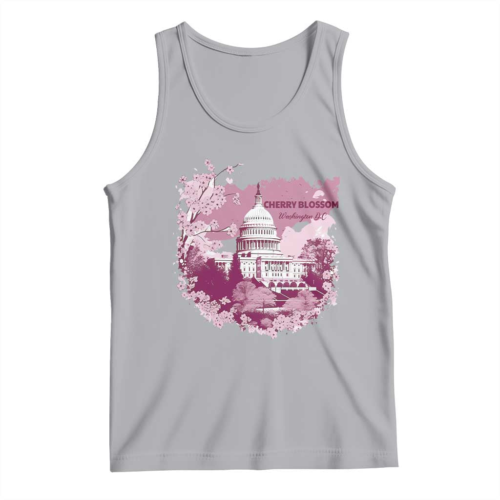 Washington DC Cherry Blossoms Tank Top Capitol Building Sakura