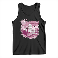 Washington DC Cherry Blossoms Tank Top Capitol Building Sakura