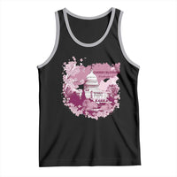 Washington DC Cherry Blossoms Tank Top Capitol Building Sakura