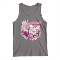 Washington DC Cherry Blossoms Tank Top Capitol Building Sakura