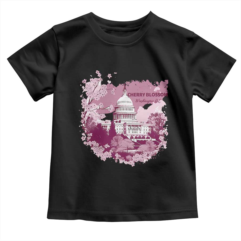 Washington DC Cherry Blossoms Toddler T Shirt Capitol Building Sakura
