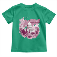 Washington DC Cherry Blossoms Toddler T Shirt Capitol Building Sakura
