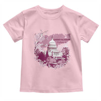 Washington DC Cherry Blossoms Toddler T Shirt Capitol Building Sakura
