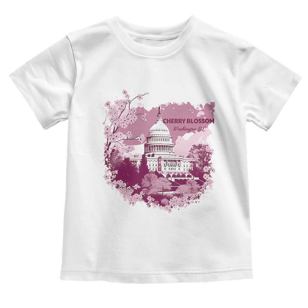 Washington DC Cherry Blossoms Toddler T Shirt Capitol Building Sakura