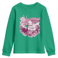 Washington DC Cherry Blossoms Youth Sweatshirt Capitol Building Sakura