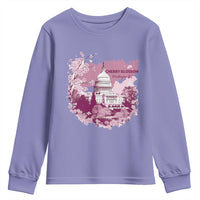 Washington DC Cherry Blossoms Youth Sweatshirt Capitol Building Sakura