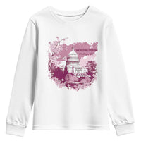 Washington DC Cherry Blossoms Youth Sweatshirt Capitol Building Sakura