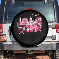 Washington DC Cherry Blossoms Spare Tire Cover Capitol Building Monuments Memorials Sakura