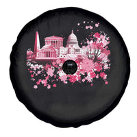 Washington DC Cherry Blossoms Spare Tire Cover Capitol Building Monuments Memorials Sakura