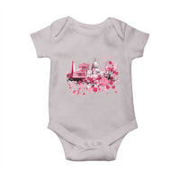 Washington DC Cherry Blossoms Baby Onesie Capitol Building Monuments Memorials Sakura