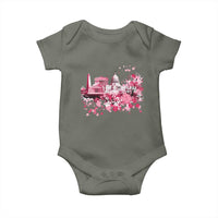 Washington DC Cherry Blossoms Baby Onesie Capitol Building Monuments Memorials Sakura TS11