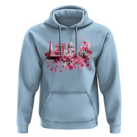 Washington DC Cherry Blossoms Hoodie Capitol Building Monuments Memorials Sakura