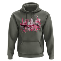 Washington DC Cherry Blossoms Hoodie Capitol Building Monuments Memorials Sakura TS11