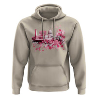 Washington DC Cherry Blossoms Hoodie Capitol Building Monuments Memorials Sakura