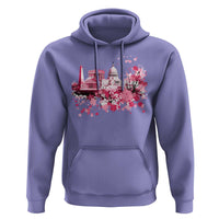 Washington DC Cherry Blossoms Hoodie Capitol Building Monuments Memorials Sakura