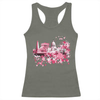Washington DC Cherry Blossoms Racerback Tank Top Capitol Building Monuments Memorials Sakura TS11
