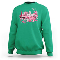 Washington DC Cherry Blossoms Sweatshirt Capitol Building Monuments Memorials Sakura