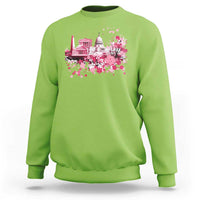 Washington DC Cherry Blossoms Sweatshirt Capitol Building Monuments Memorials Sakura TS11
