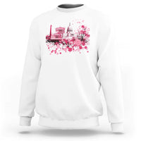 Washington DC Cherry Blossoms Sweatshirt Capitol Building Monuments Memorials Sakura