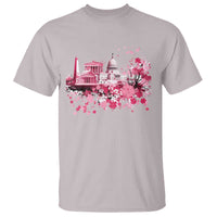 Washington DC Cherry Blossoms T Shirt Capitol Building Monuments Memorials Sakura