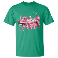 Washington DC Cherry Blossoms T Shirt Capitol Building Monuments Memorials Sakura