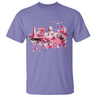 Washington DC Cherry Blossoms T Shirt Capitol Building Monuments Memorials Sakura