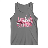 Washington DC Cherry Blossoms Tank Top Capitol Building Monuments Memorials Sakura