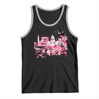 Washington DC Cherry Blossoms Tank Top Capitol Building Monuments Memorials Sakura