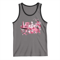 Washington DC Cherry Blossoms Tank Top Capitol Building Monuments Memorials Sakura